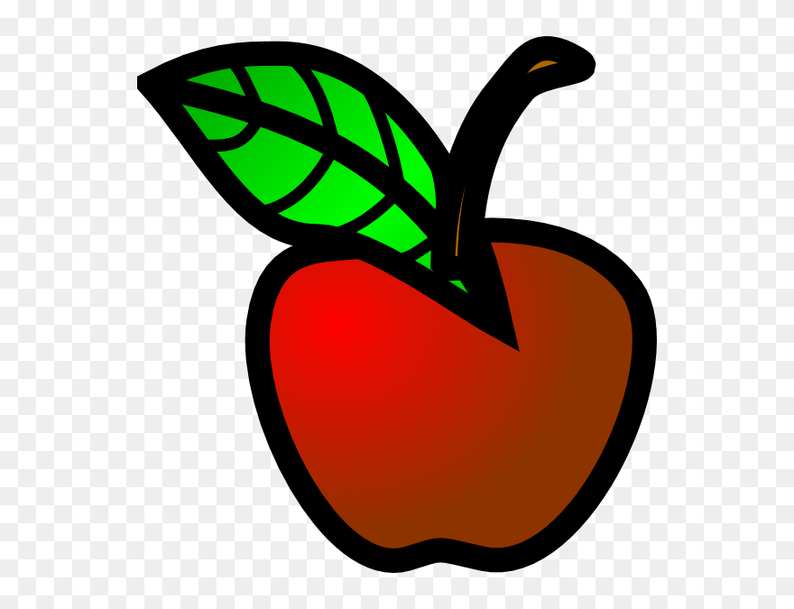 Apple Clipart Black And White Image - Small Apple Clip Art - Png Download
