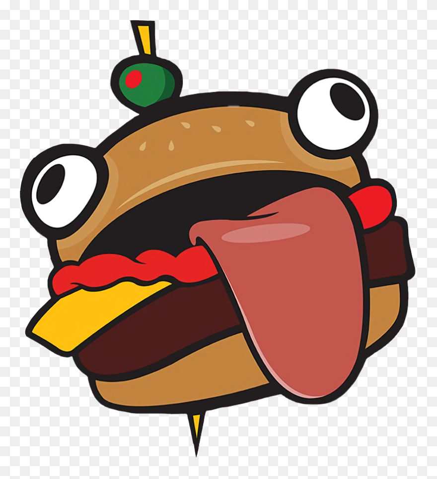 Durrburger Burger Fortnite Videogame Gaming Game Food - Fortnite Durr Burger Head Clipart