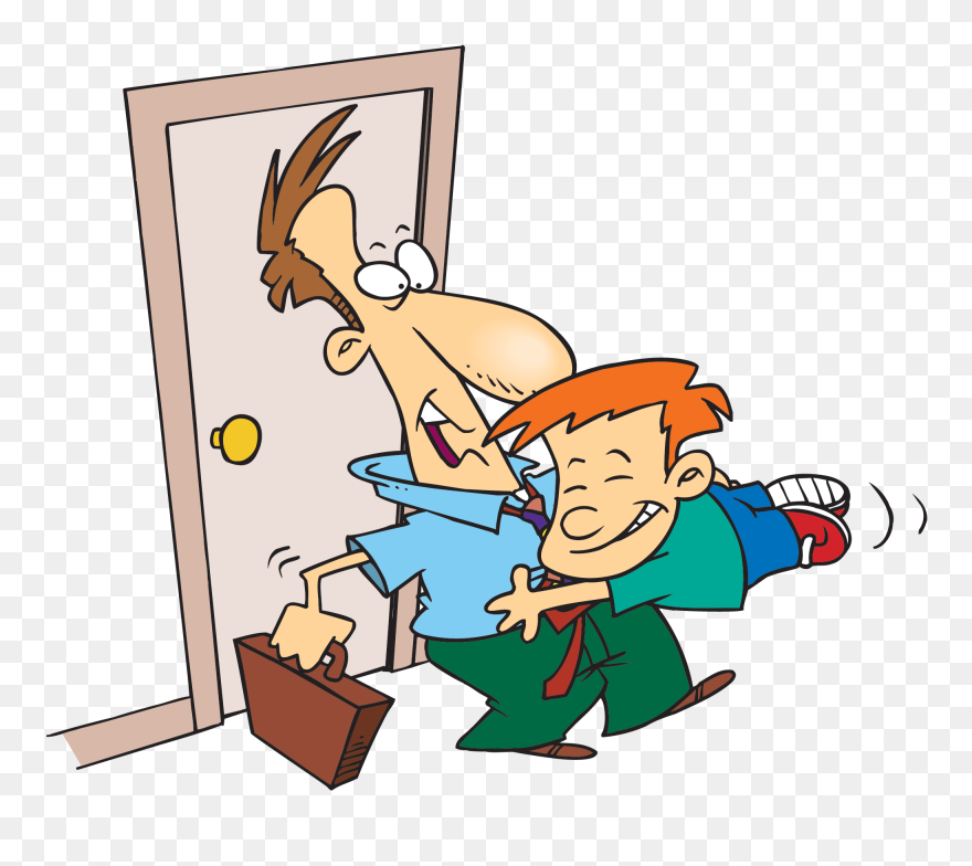 Hugging Cartoon Images - Come Home Clipart - Png Download