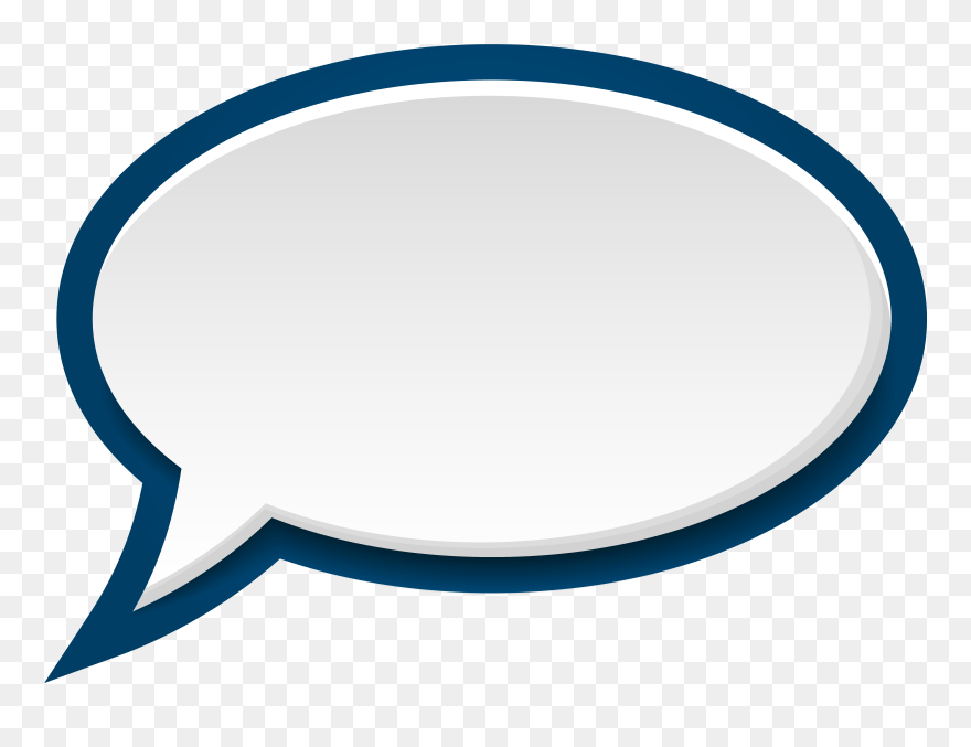 Speech Balloon Bubble Clip Art - Speech Bubble Graphic Blue - Png Download