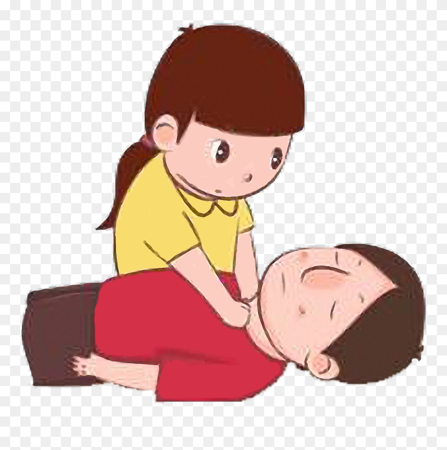 Girl Hugging Dog Clipart Clip Art Library Library Cardiopulmonary - Primeros Auxilios Animados Para Niños - Png Download