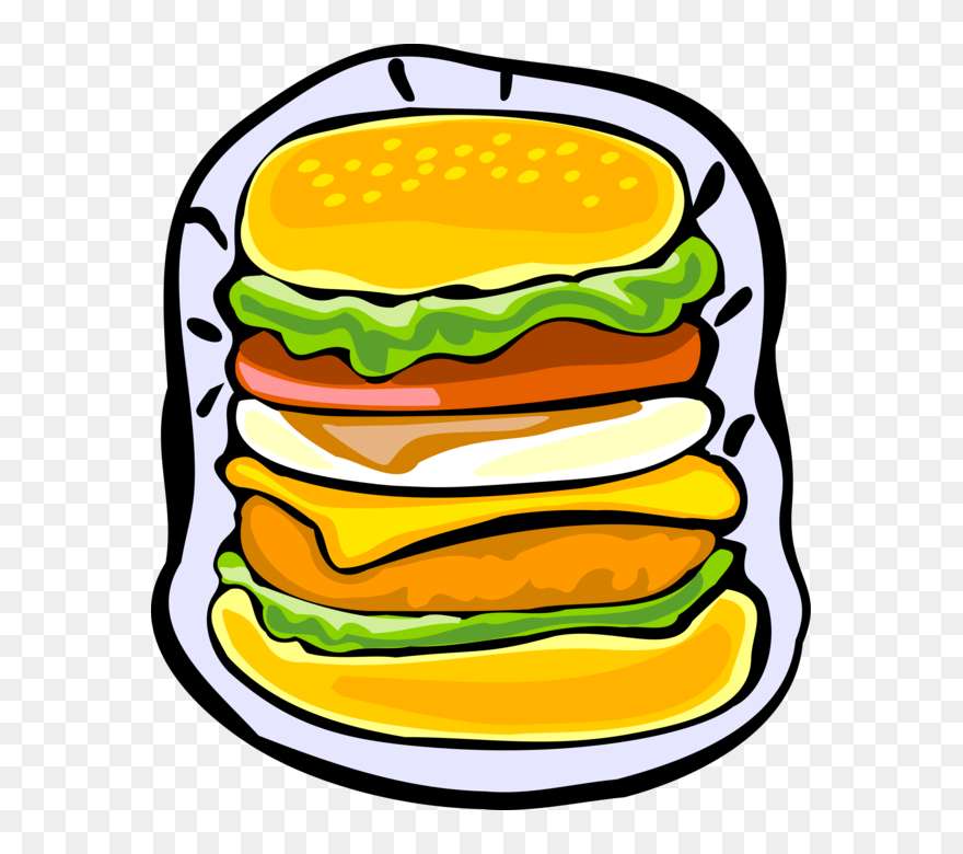 Burger Clipart Burger Layer - Png Download