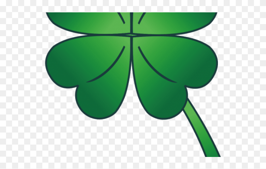 Four Leaf Clover Clipart - 4 Leaf Clover St Patricks Day Clipart - Png Download