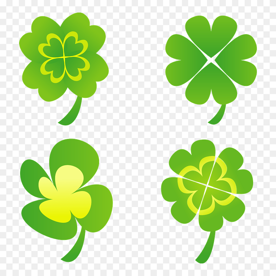 Four Leaf Clover Clipart - 四 つ 葉 クローバー イラスト - Png Download