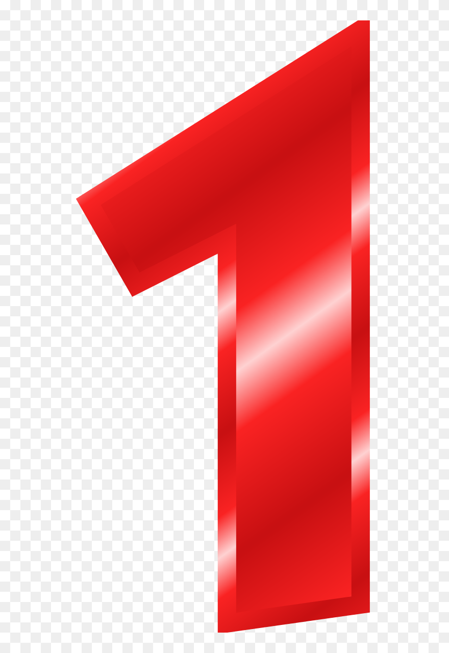 Free Alphabet Letter Clipart, Download Free Clip Art, - Red Number 1 Clipart - Png Download