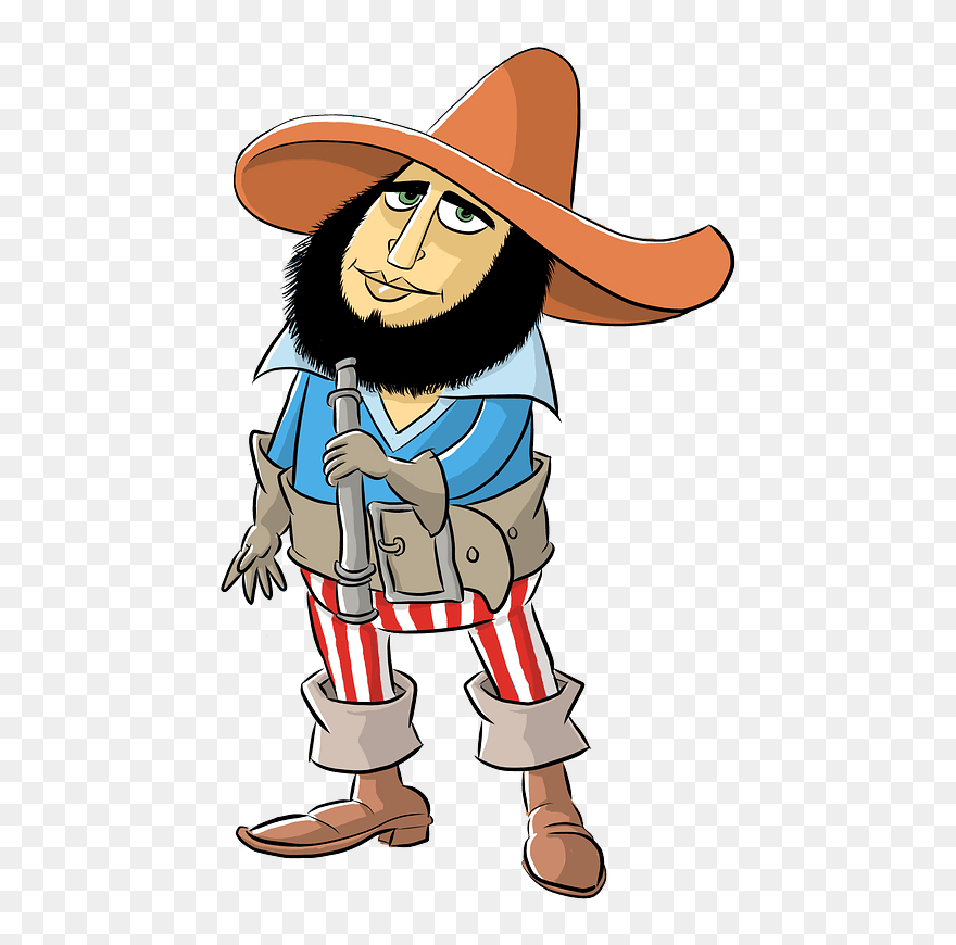 Pirate Clipart - Cartoon - Png Download