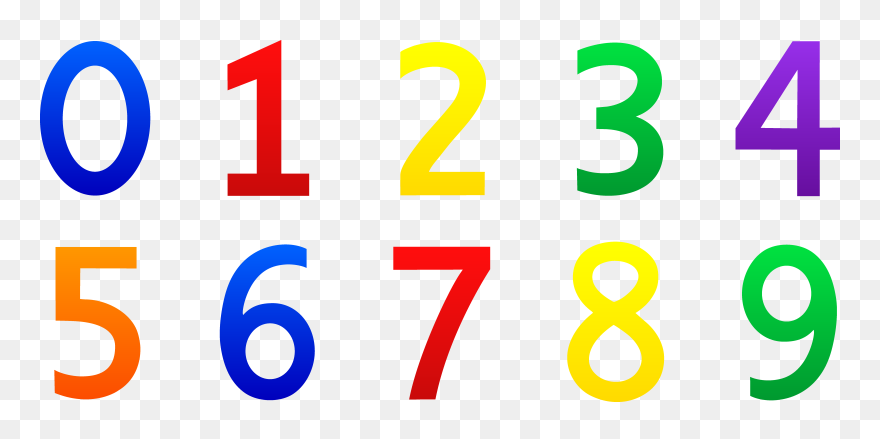 2017 Numbers Clipart Jpg Royalty Free Stock Numbers - Numbers 0 9 Clipart - Png Download