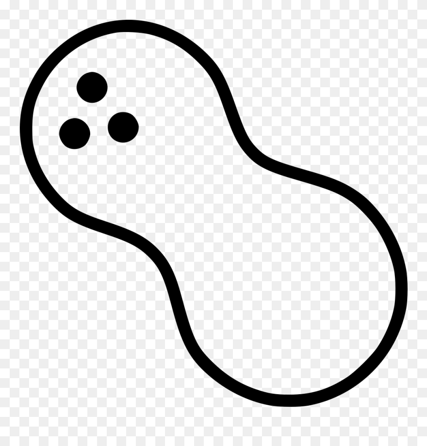 Peanut Svg Png Icon Free Download - Line Art Clipart