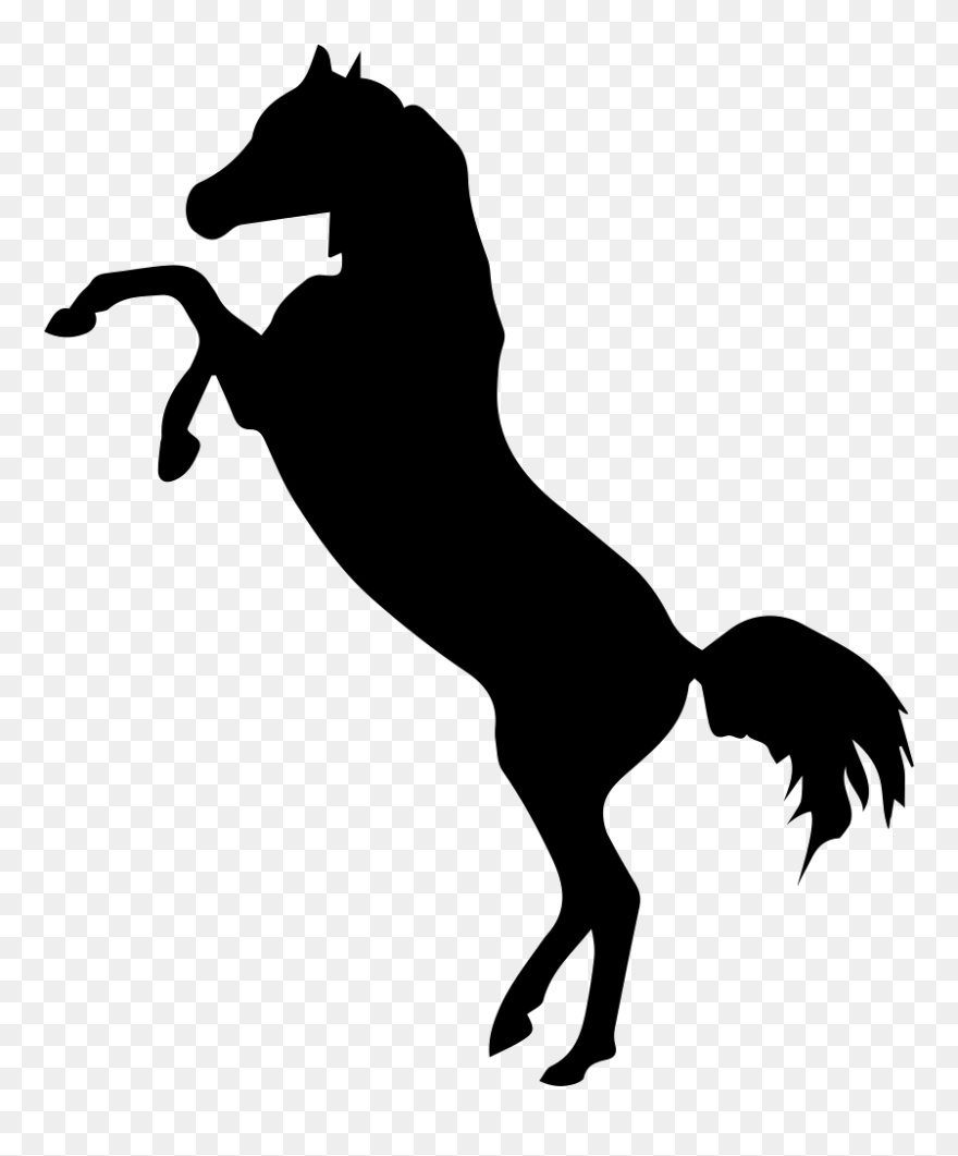 Legs Clipart Horse - Standing Transparent Horse Silhouette - Png Download