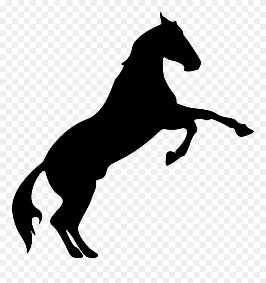 Horse Rearing Silhouette Vector Graphics Computer Icons - Horse Rearing Silhouette Clipart