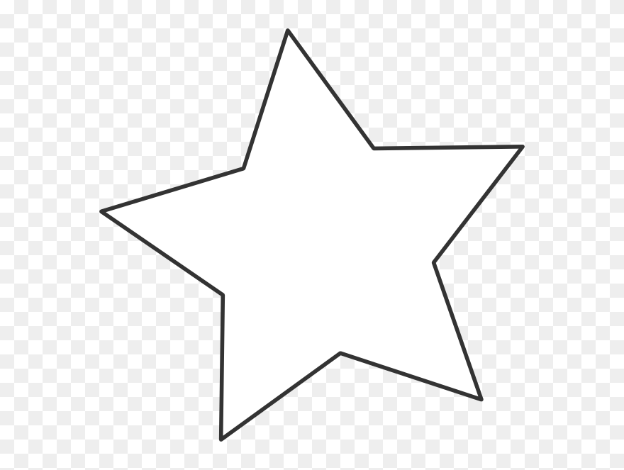 Transparent Stars Clipart Black And White - Transparent Background White Star Icon Png