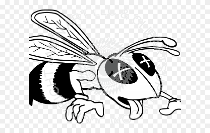 Dead Bee Cliparts - Dead Hornets Clipart - Png Download