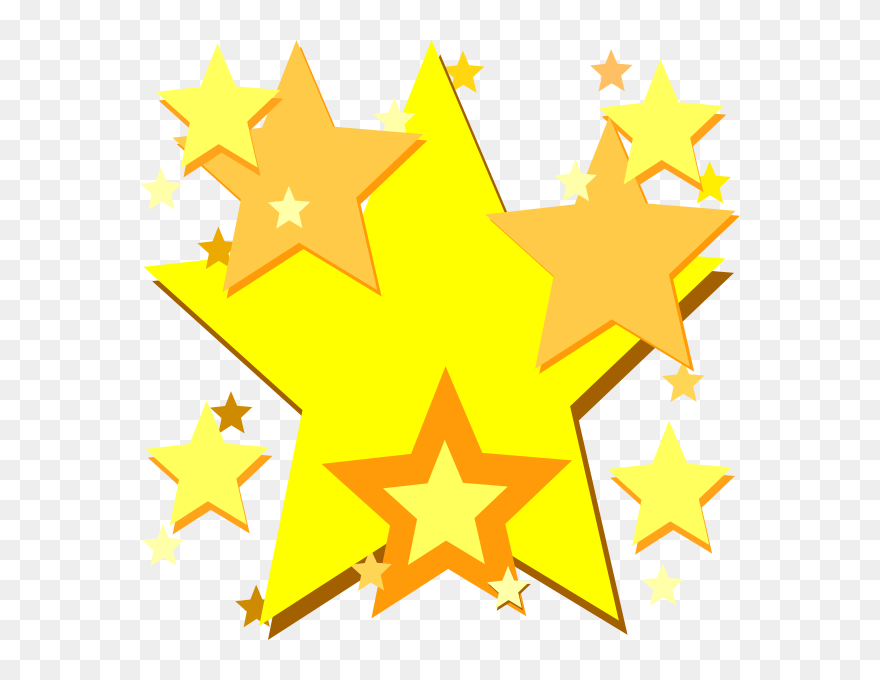Yellow Stars Clip Art - Yellow Star - Png Download