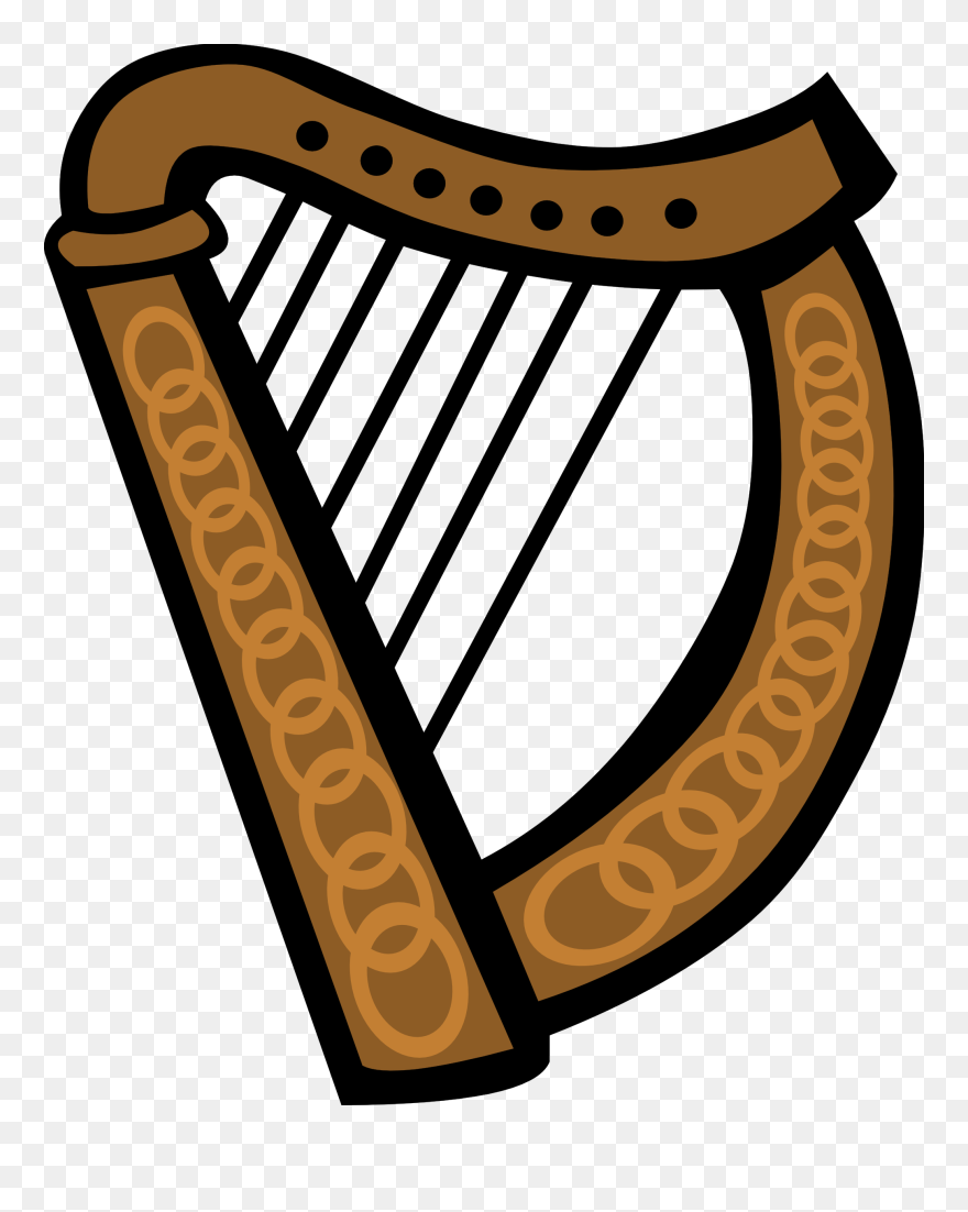 Onlinelabels Clip Art Celtic - Irish Harp Clip Art - Png Download