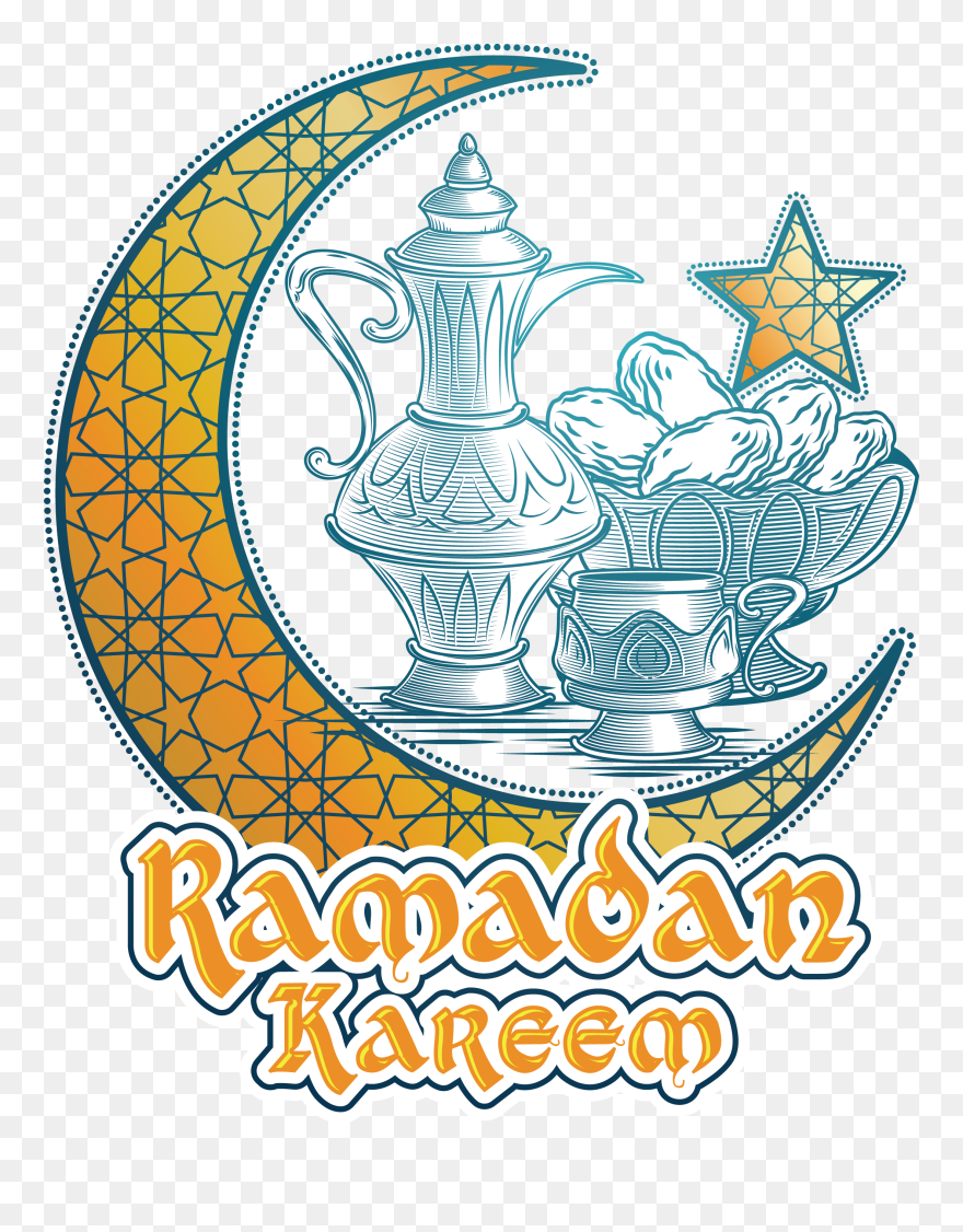 Clipart Apple Butter Svg Library Stock Apple Butter - Calligraphy Colourful Ramadan Kareem - Png Download