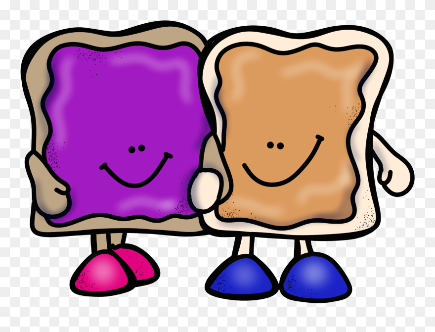Sandwich Clipart Printable - Peanut Butter And Jelly Sandwich Clipart - Png Download