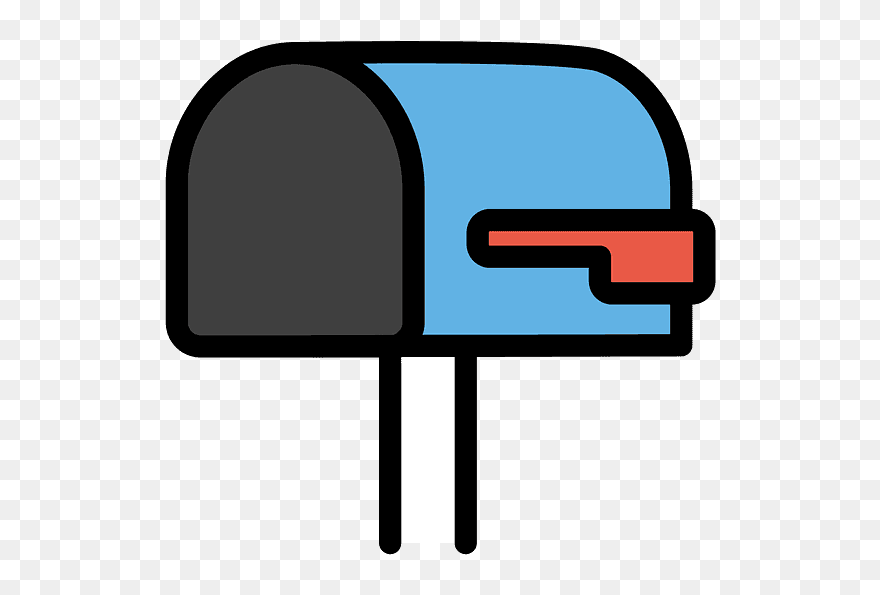 Open Mailbox With Lowered Flag Emoji Clipart - Png Download