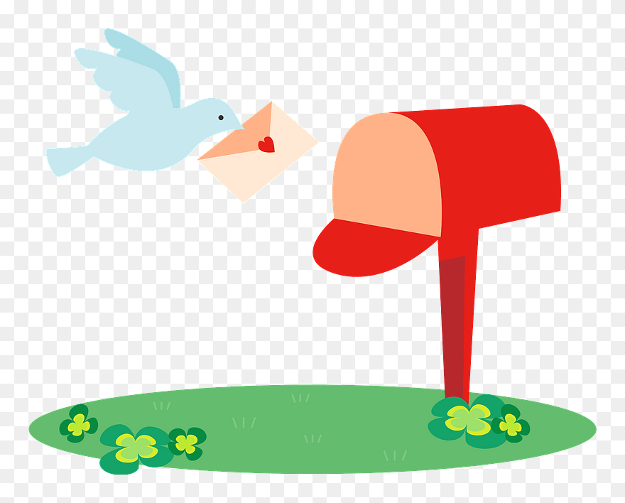 イラスト 郵便受け 鳥 Clipart