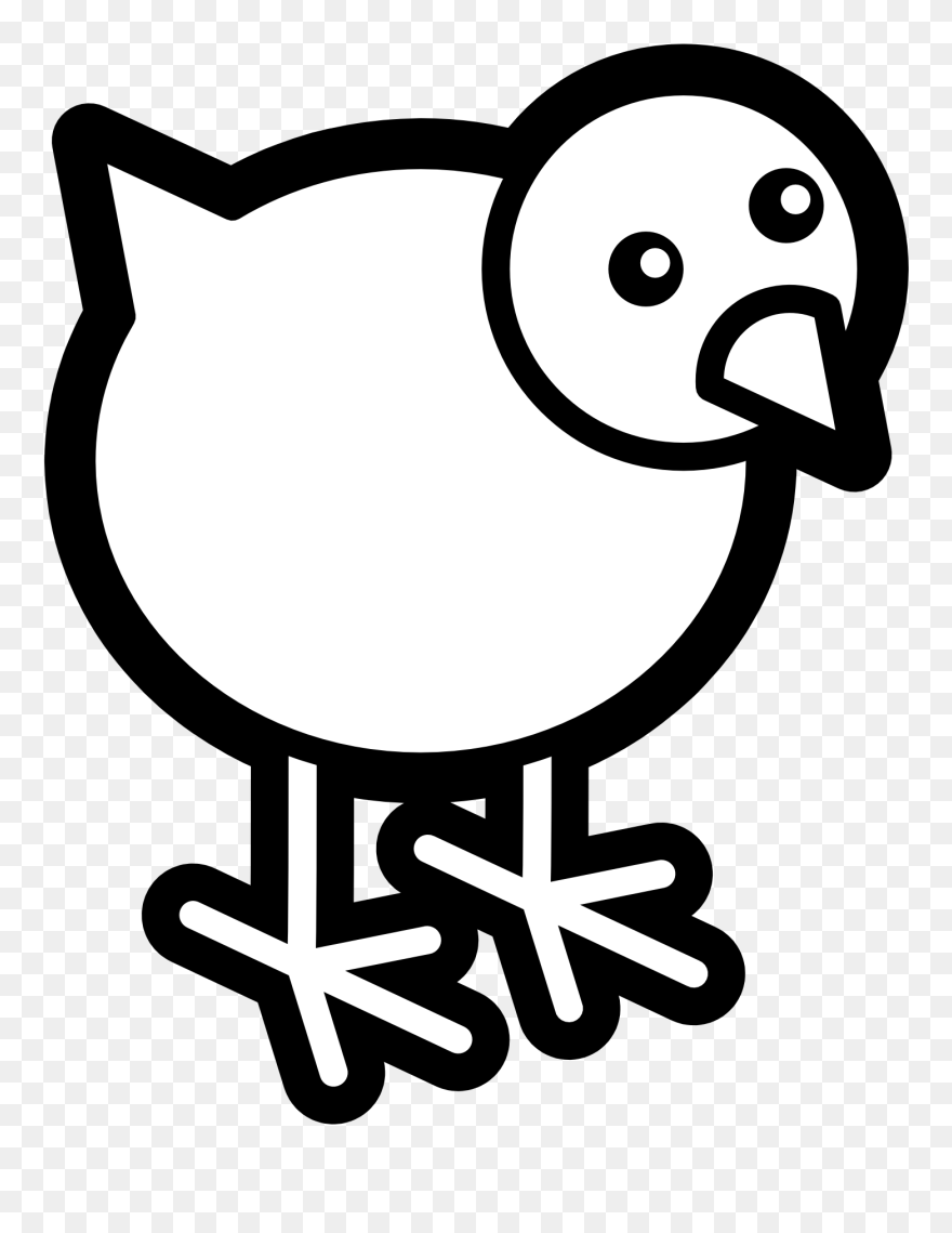 Peace Peace Dove Twitter Bird 38 Black White Line Art - 300 By 300 Pixel Clipart