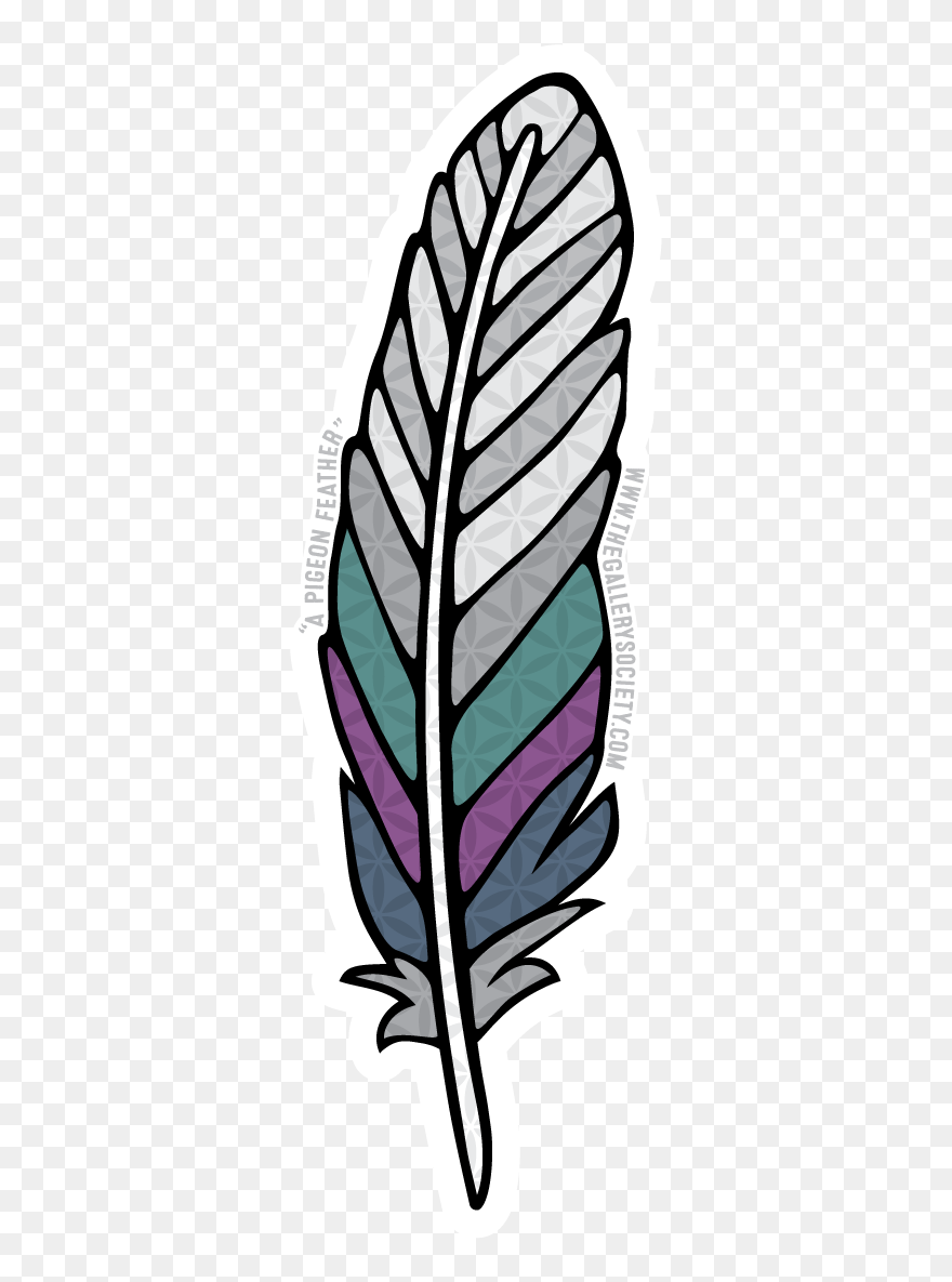 Sticker Feather Clipart - Png Download