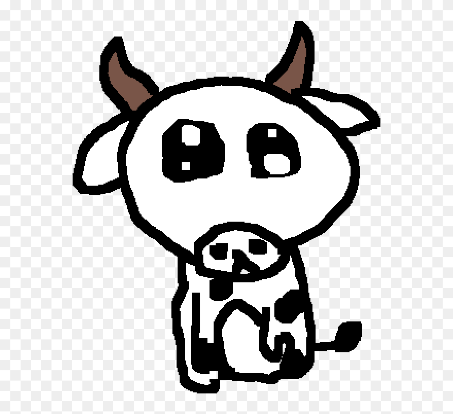 Cartoon Derpy Cow Clipart