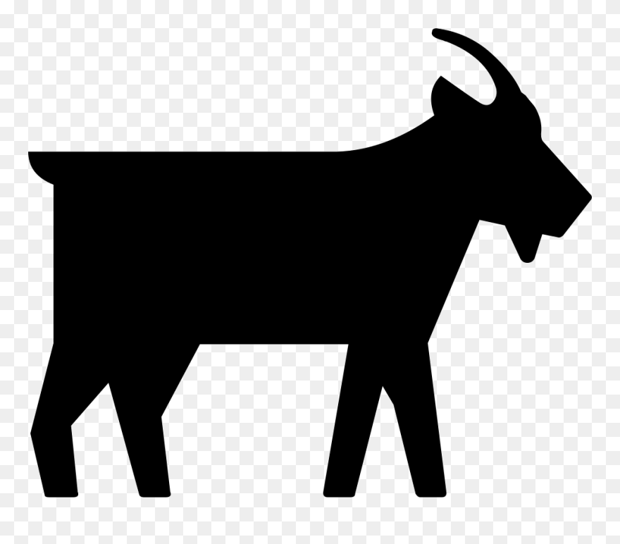 Cattle Goat Silhouette Pack Animal Clip Art - Portable Network Graphics - Png Download