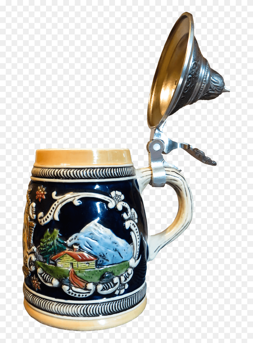 Beer Mug Mountain Decoration Clip Arts - Beer Glassware - Png Download