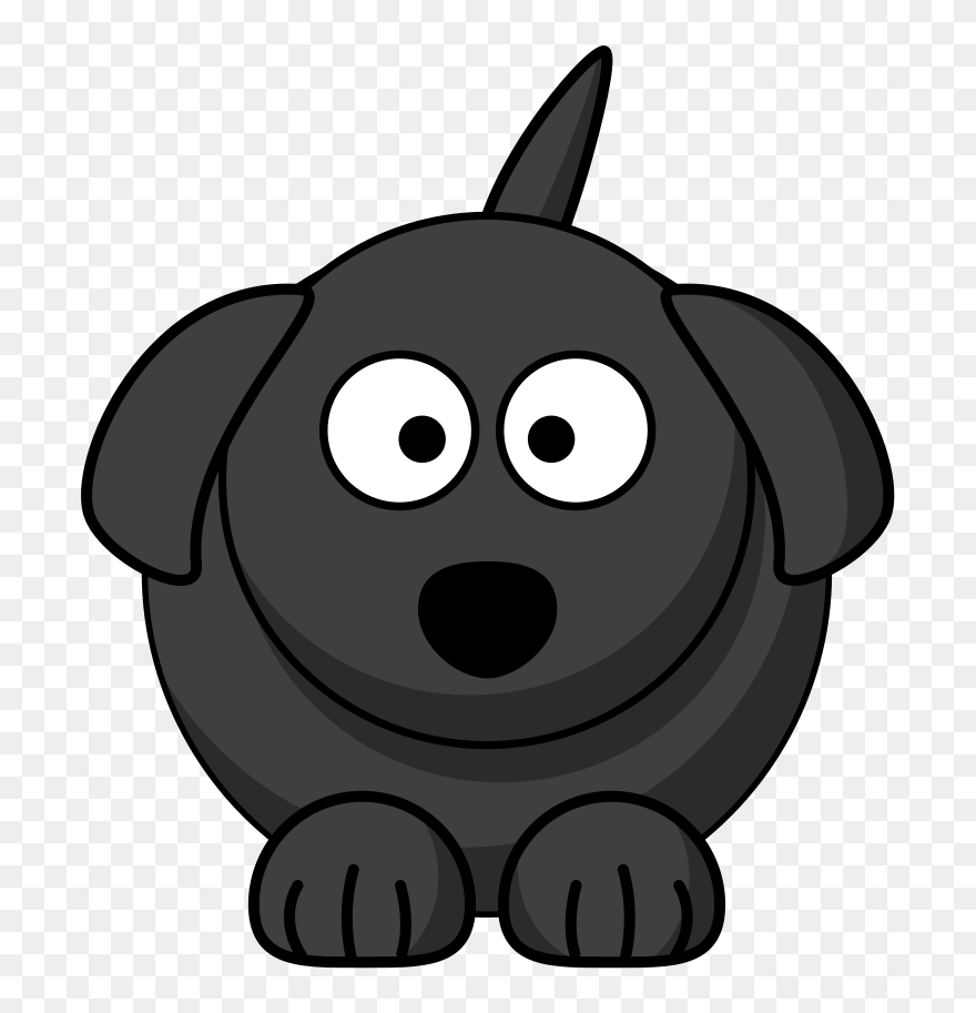 Black Dog Clip Art - Png Download