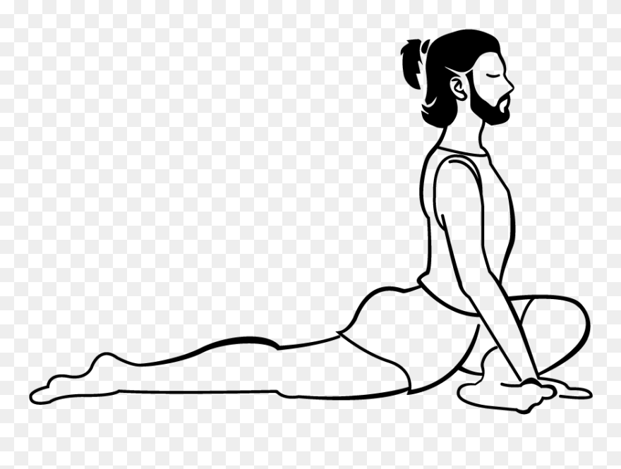 Yoga Poses Drawings Clipart Clip Art Transparent Yoga - Clip Art - Png Download