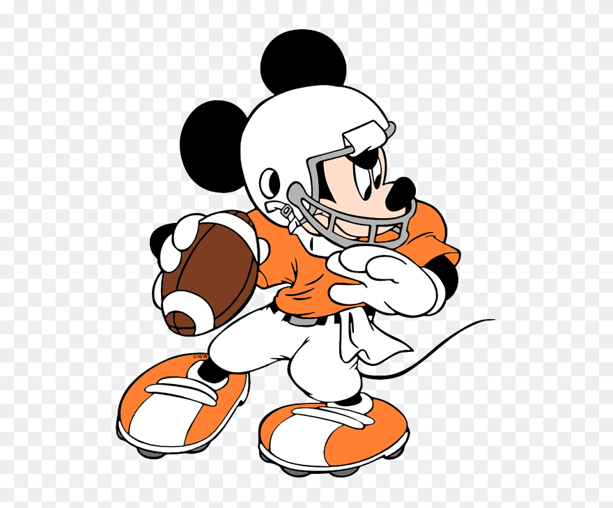 Disney Clip Art Galore - Mickey Mouse Football Clipart - Png Download