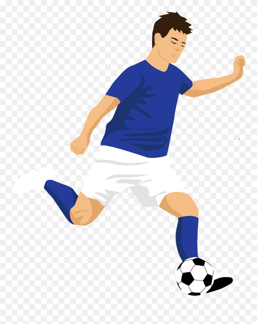 Soccer Player Clipart - Soccer Football Clipart - Png Download