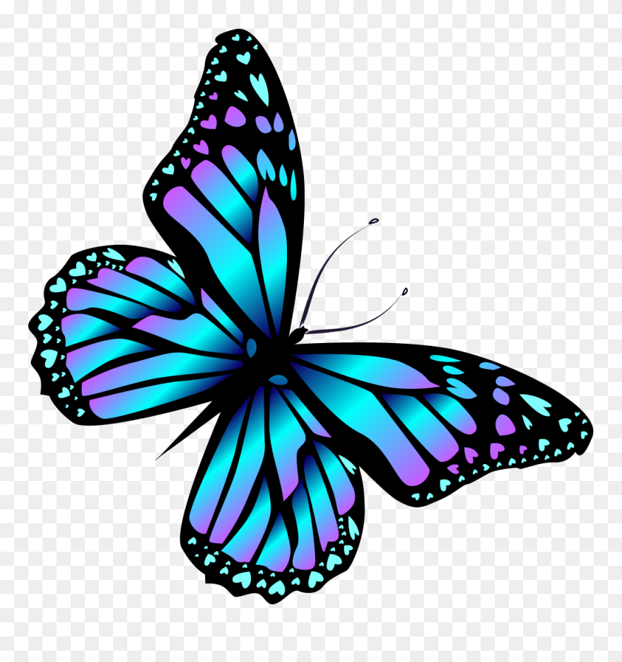 Diamond Clipart Butterfly - Butterfly Clipart - Png Download