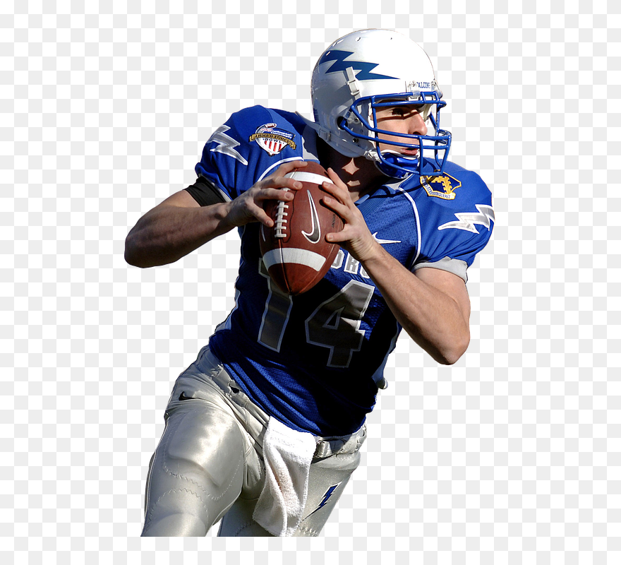 American Football Players Clipart Svg Royalty Free - American Football Player Png Transparent Png