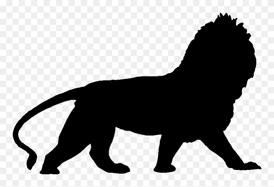 Lionhead Rabbit Animal Silhouettes Clip Art - Silhouette African Animals - Png Download