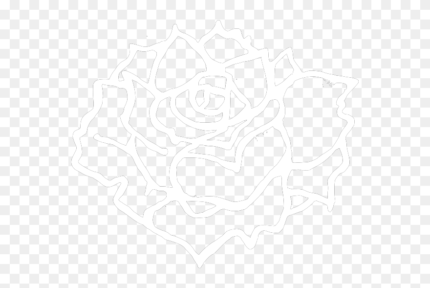 White Flower Svg Clip Arts - Sketch - Png Download