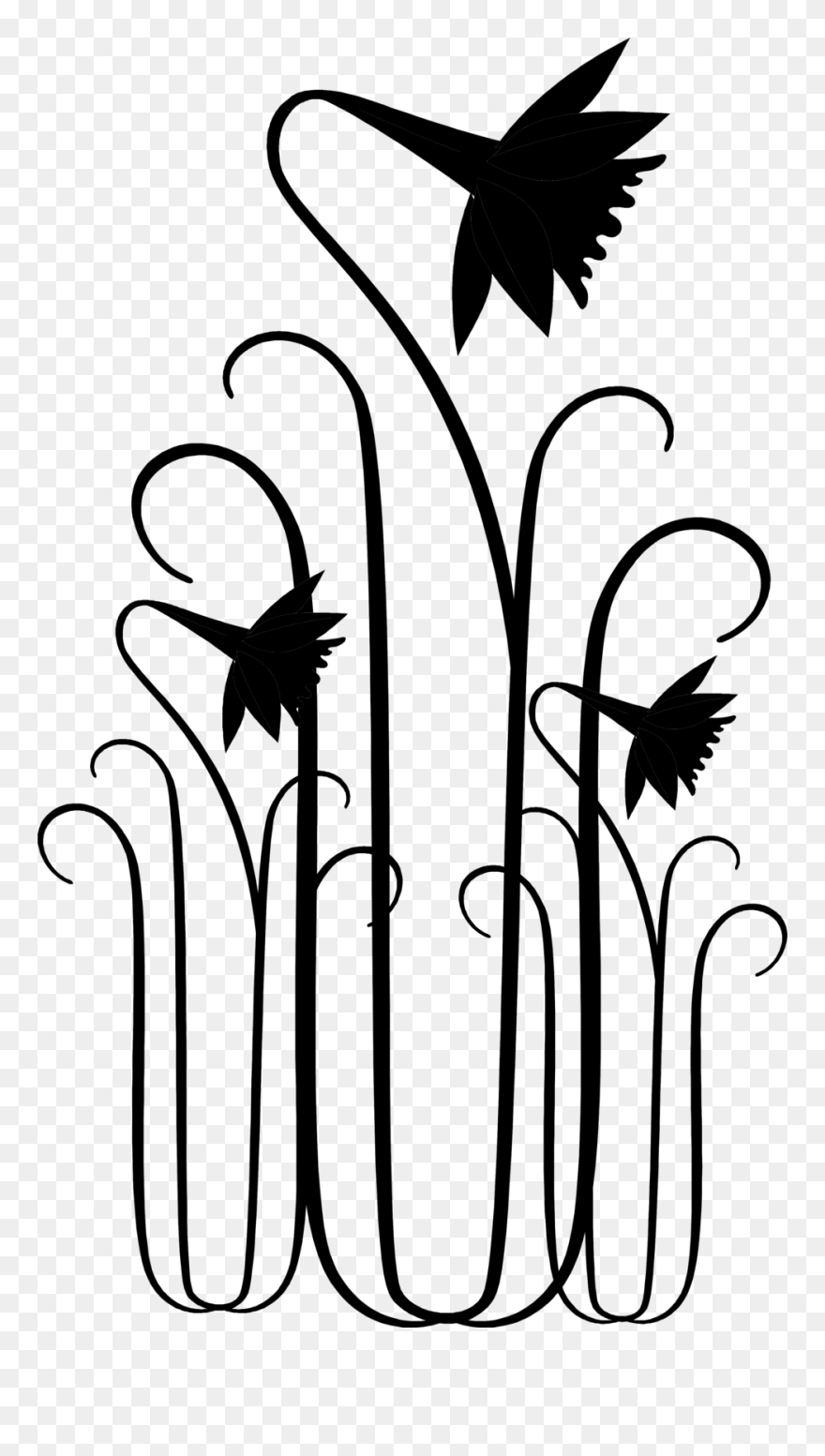 Free Stock Photo - Dibujos De Flores Negras Clipart