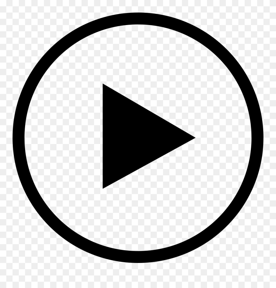 Play Button - Circle Clipart