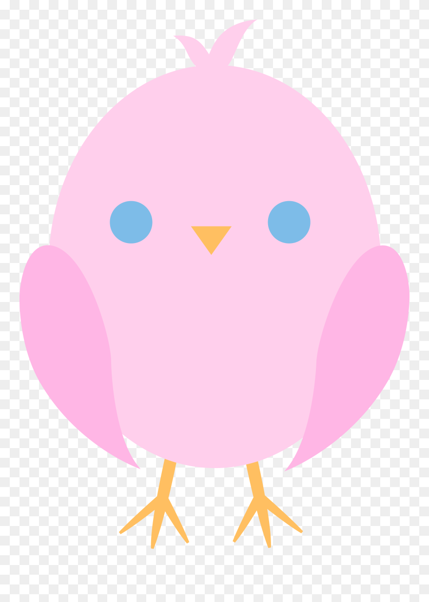 Cute Bird Clipart Baby Shower - Baby Chick Cartoon - Png Download