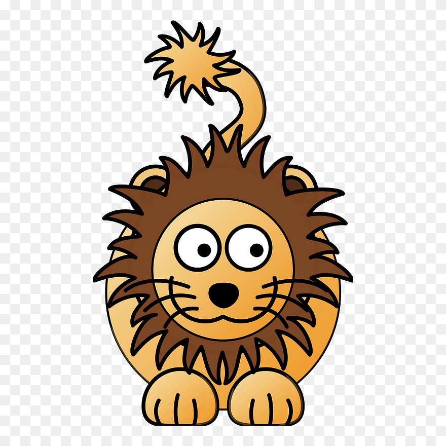 Cartoon Clipart Lion - Png Download