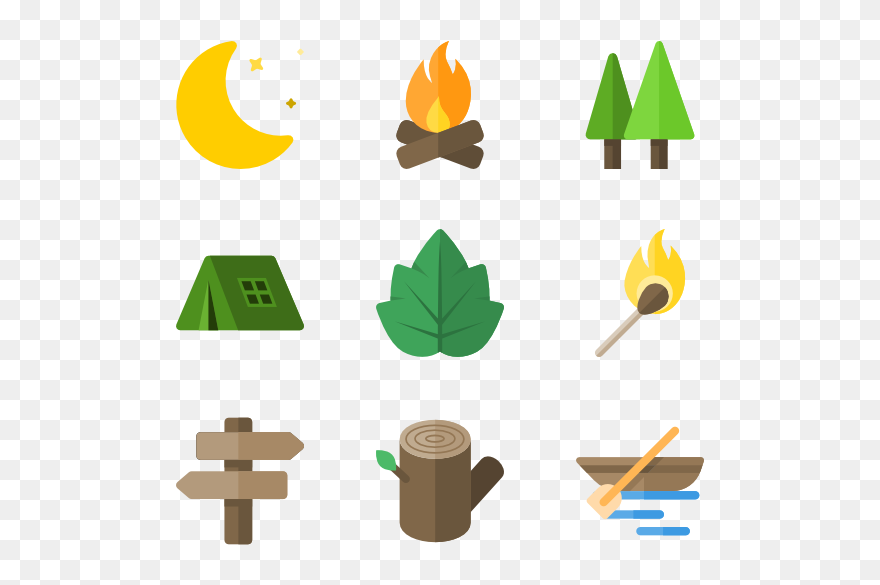 Hiker Cliparts Transparent - Hiking Icons - Png Download