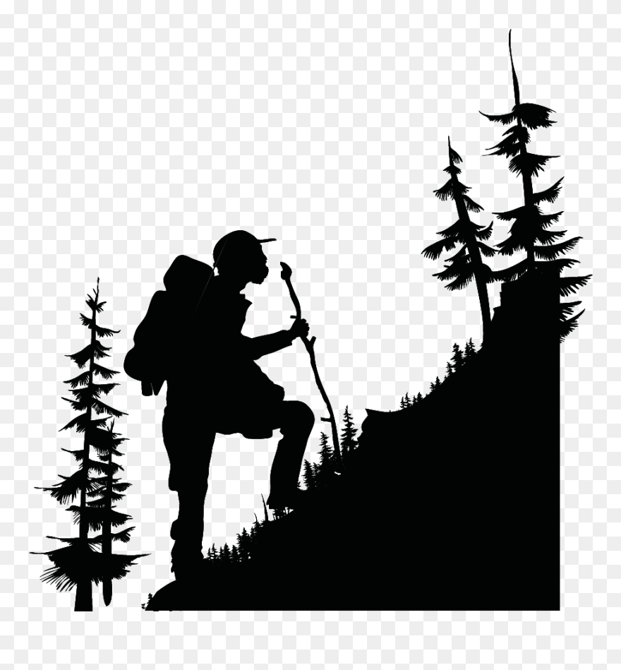 Transparent Mountain Hiking Clipart - Hiking Clipart - Png Download