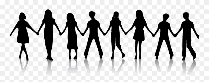 Silhouette Holding Hands Child Clip Art - Silhouette People Holding Hands Png Transparent Png