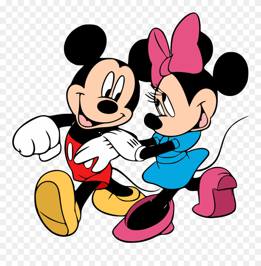 Mickey And Minnie Mouse Clip - Png Download