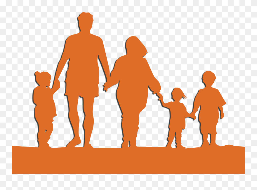 Family Holding Hands Child Clip Art - Family Holding Hands Clipart - Png Download