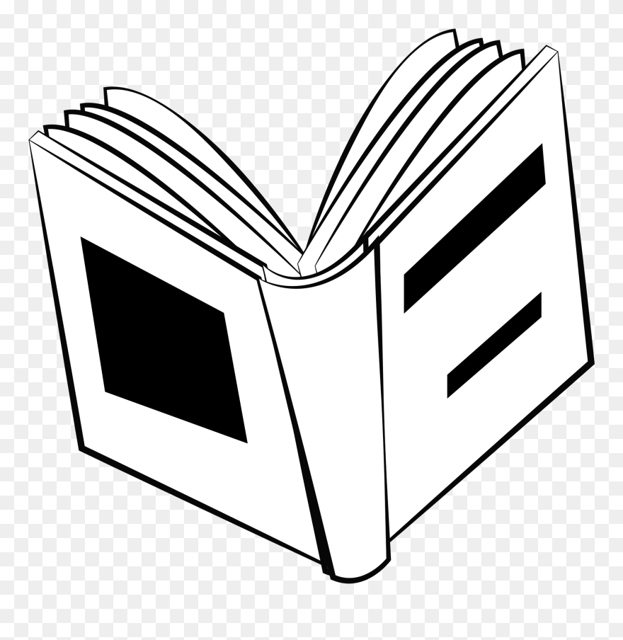 Open Book Drawing - Transparent Book Drawing Png Clipart