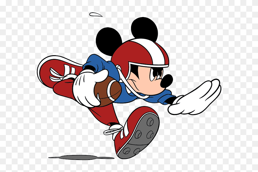 Mickey Mouse Clipart Football - Mickey Mouse Football Clipart - Png Download