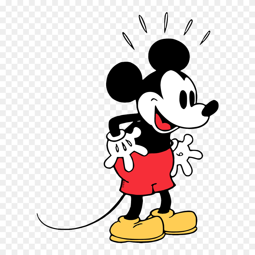 Classic Mickey Mouse Clipart - Png Download
