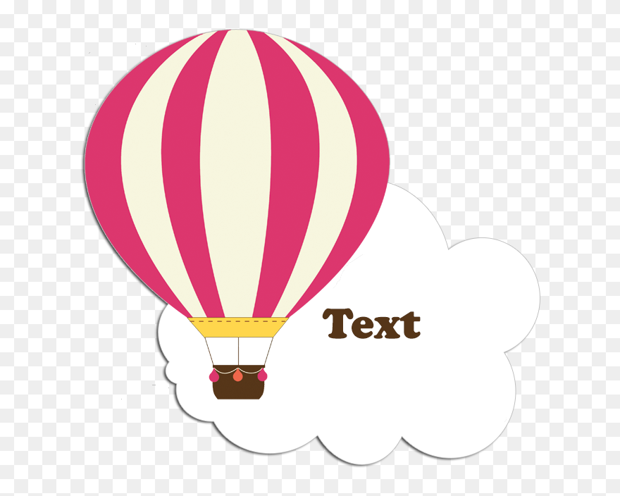 Hot Air Balloon Party - Hot Air Balloon Toppers Clipart