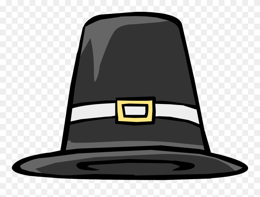 Funny Thanksgiving Clipart - Pilgrim Hat Transparent Background - Png Download