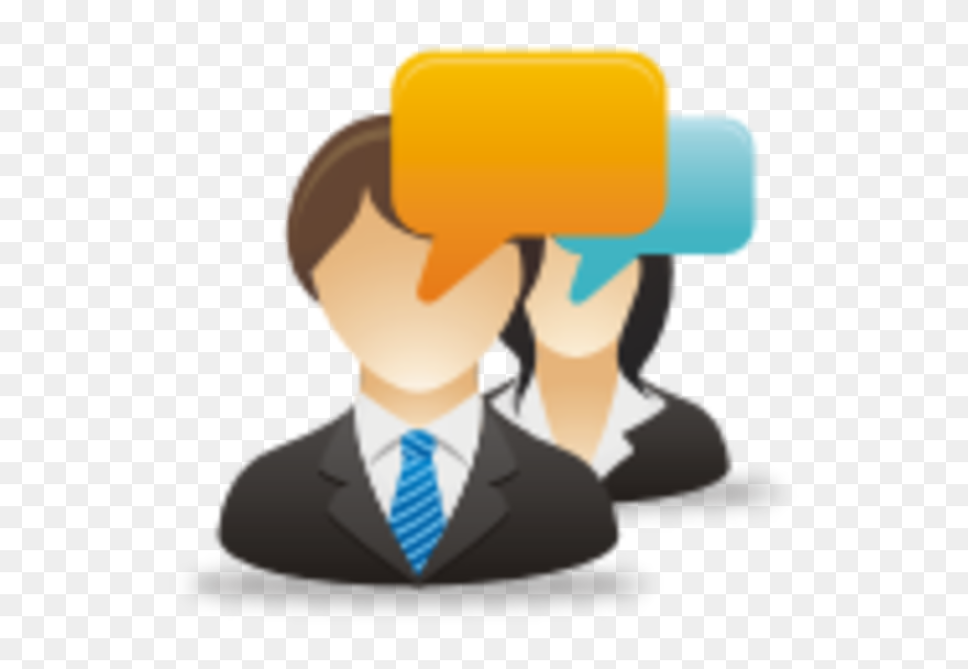 Businessman And Woman Icon Clipart
